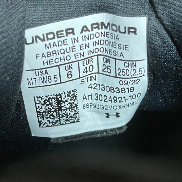 Under Armour Hovr Summit Fat Tire Delta Men Shoe Gray Black 3024921-100 NEW Sz 7 - Picture 4 of 4